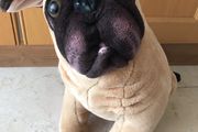 Melissa &amp; Doug Lifelike and Loveable Large Plush Stuffed Pug Dog Realistic 19"