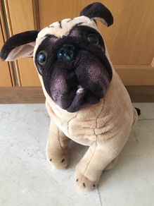 Melissa & Doug Lifelike and Loveable Large Plush Stuffed Pug Dog Realistic 19"