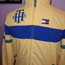 Tommy Hilfiger Mens Jacket XS Yellow Brasil Patch Embroidered Spellout VTG Image 2