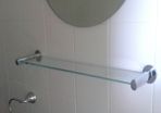 Glass Bathroom shelf