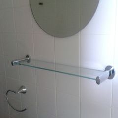 Glass Bathroom shelf