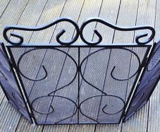 Fire Vida Tapton 3 Panel Fire Guard Black