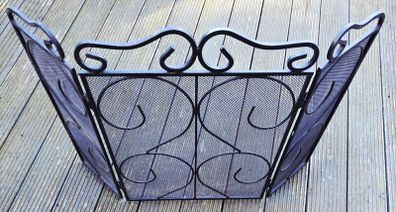 Fire Vida Tapton 3 Panel Fire Guard Black