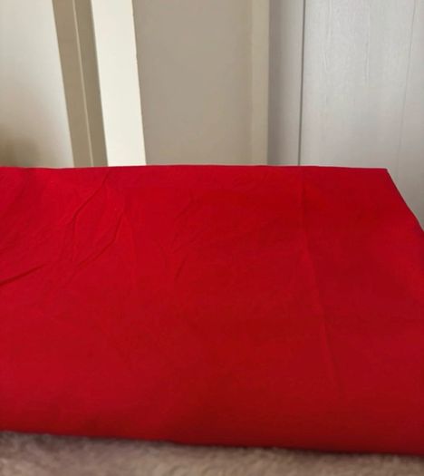 Bright Red Fabric