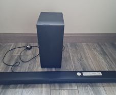 LG sound bar and sub woofer