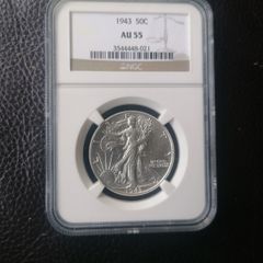1943 Usa Silver Half Dollar Coin