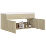 Sink Cabinet with Built-in Basin Sonoma Oak Chipboard Image 4