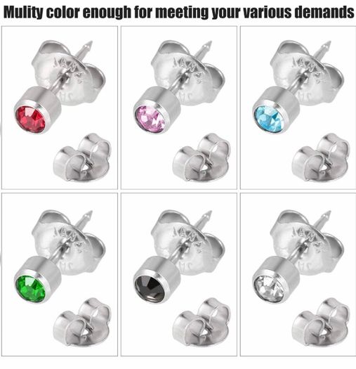 12 Pcs Ear Piercing Gun Kit, Painless Ear Piercing Gun Disposable Safety Asepsis Piercing Tool Kit