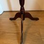 Vintage Leather Top Pedestal Stand or Torchere Image 2