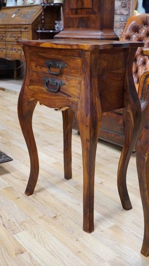 Pair of Sheesham Wood Bedside Tables