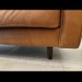Tan 100% Leather Ottoman - Scott Image 5