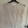 top Bnwt Stradivarius white broderie Anglaise size large summer top Image 7
