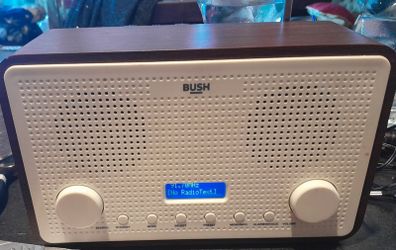BUSH battery radio with alarm