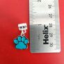Blue Enamel Dog's Paw Pendant / Charm for Pandora Style Bracelet Image 3