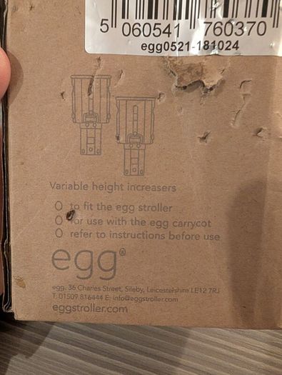 egg stroller variable height increasers