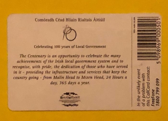 Callcard 1238 Local Government