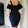 Mini knitted black dress APRICOT, SIZE 10 Image 2