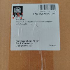 Fan oven motor