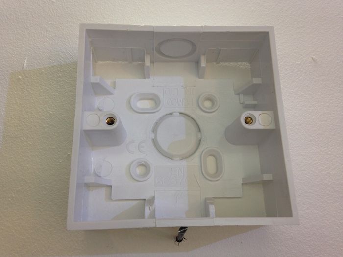 1 Gang White Surface Box 25 mm Deep -Quantity 10