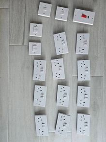 Double/Single sockets, Fan Switch