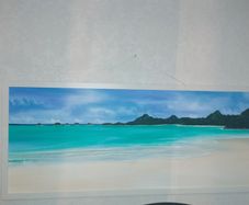 Antiqua beach painting scene