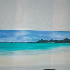 Antiqua beach painting scene