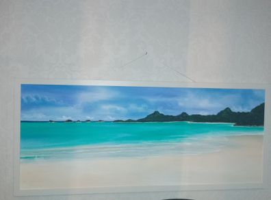 Antiqua beach painting scene