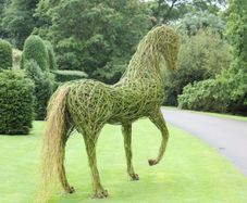 Willow products. Wicker sculptures. Handcrafted.