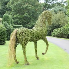 Willow products. Wicker sculptures. Handcrafted.