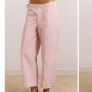 Soft pink cotton twill trousers Image 4