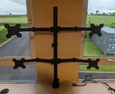 Quad Monitor Desk Mount