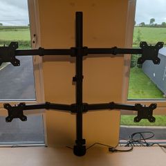 Quad Monitor Desk Mount