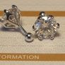 2ct+2ct Moissanite Solitaire Studs Image 9