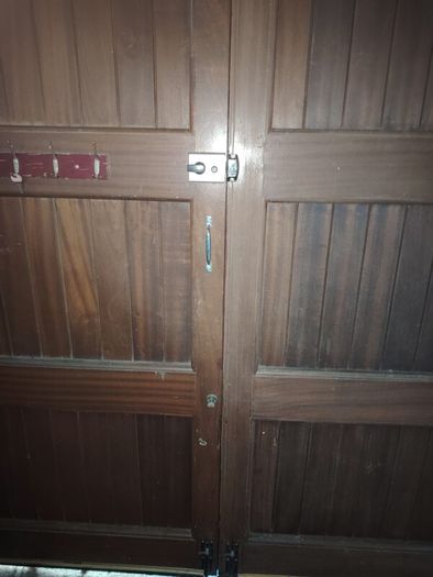 Solid Mahogany Garage Doors