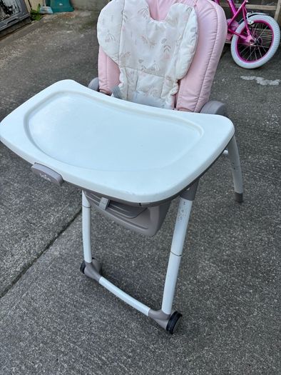 high chair pink, jole, 6-in-1 multifunctional