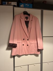 River Island Pink double breasted blazer