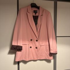 River Island Pink double breasted blazer
