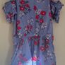 David Jones Australia girls lilac floral shorts playsuit Sz 3 EUC Image 2
