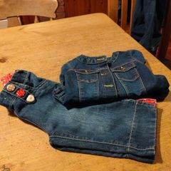 Girls Denim Jacket and Jeans.