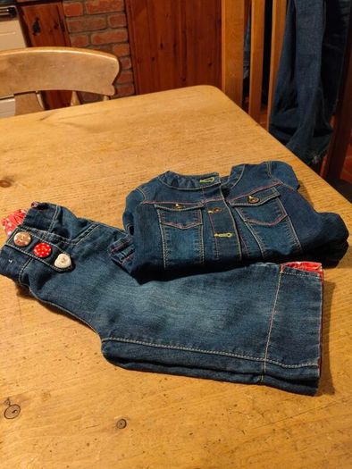 Girls Denim Jacket and Jeans.