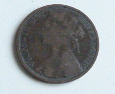 English penny 1874H