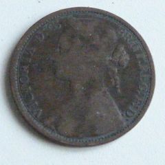 English penny 1874H