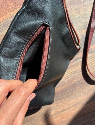 Vera Pelle hand bag black