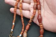 Ancient Carnelian Agate Beads From Mali Africa Necklace 22 inches