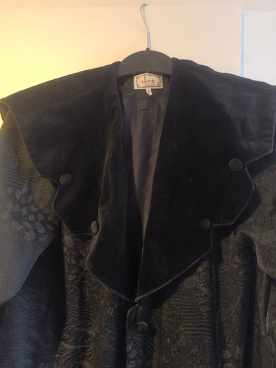 Woman's Black Cape Coat