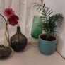 Fabulous Collection of Three Rare Vintage IKEA Hand-Blown Salong Glass Vases designed by Johanna Jelinek, Two Green Colourways, Circa 1990 Image 2