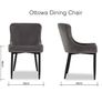 green dining chairs Image 3