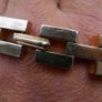 Vintage 1950s 18K Gold RGP Tank Bracelet Modernist MCM - Rolled Gold Plated Image 9