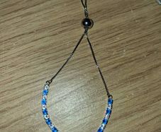 bracelet blue and silver new