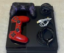 Sony PS4 500GB Black Console Bundle (with Controllers & Cables)